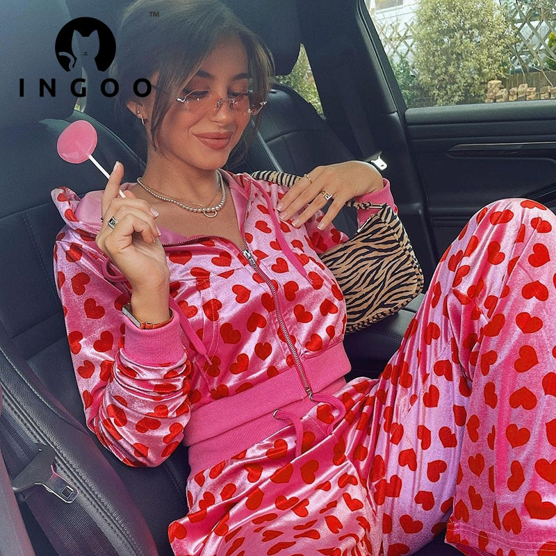 Heart Tracksuit Set