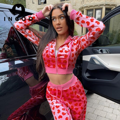 Heart Tracksuit Set